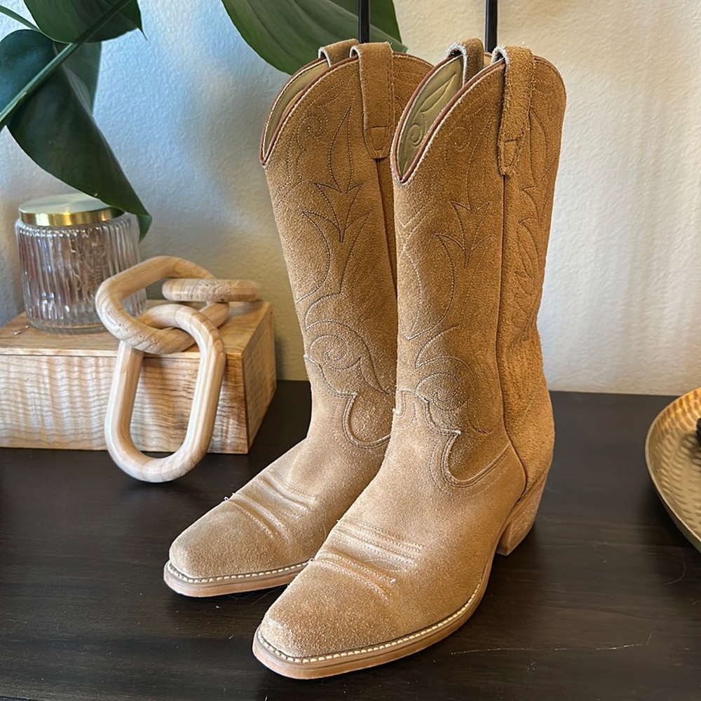 Shepler’s Suede Western Boots
